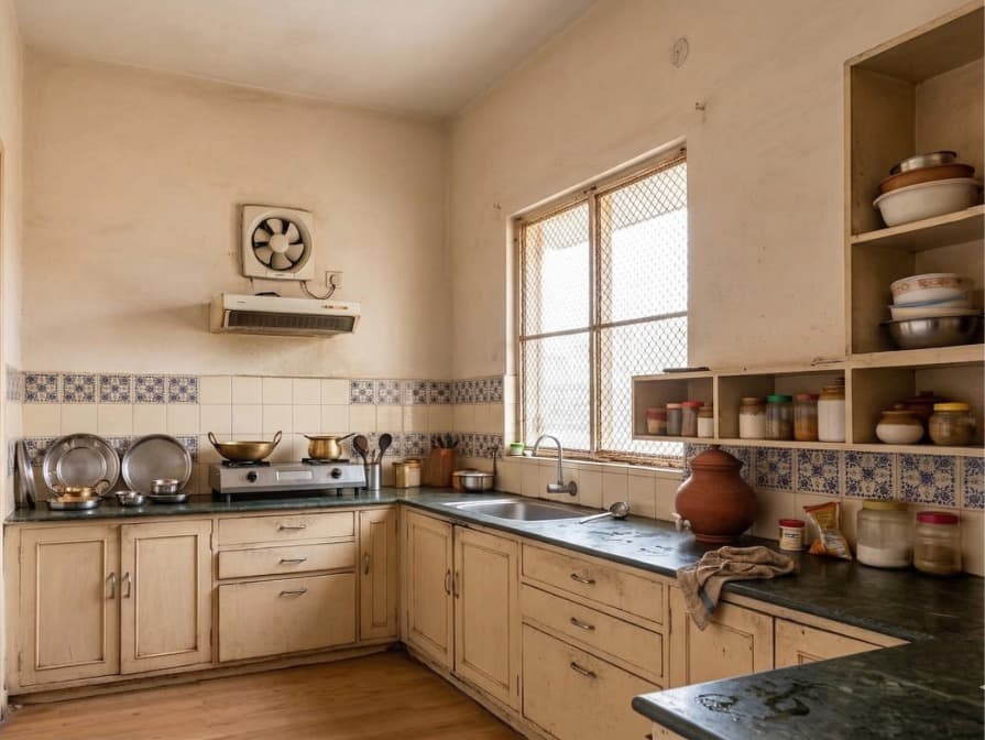 Kitchen before